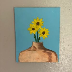 Flower head painting